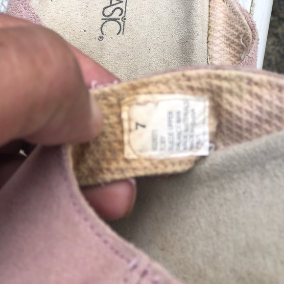 Simplybasic Women's Pink Suede Sandals Size 7 - Picture 10 of 11